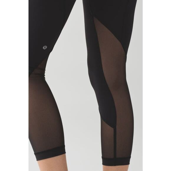Lululemon Pace Rival Crop Marathon Leggings Black Size 4 - Picture 5 of 9